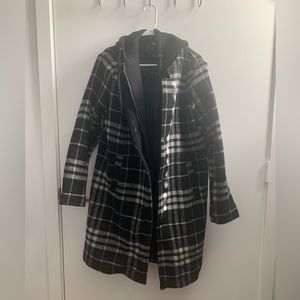 Winter Coat with Inner Zippered Layer and Outer Buttons